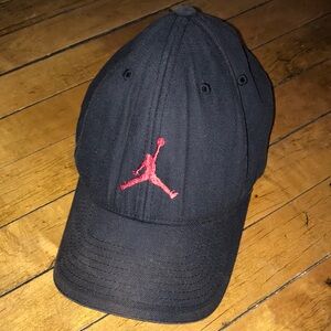 Jordan Black Cap with‎ Red Logo